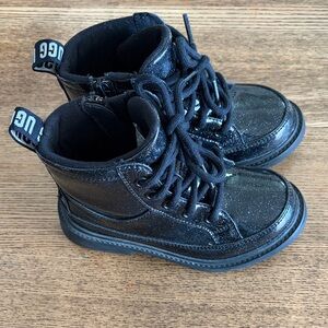 UGG T Robley Glitter Black Kids Boots